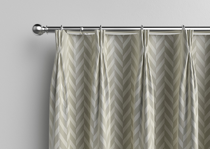 Chevron Stripe, Taupe - Made to Measure Curtains - Image 11